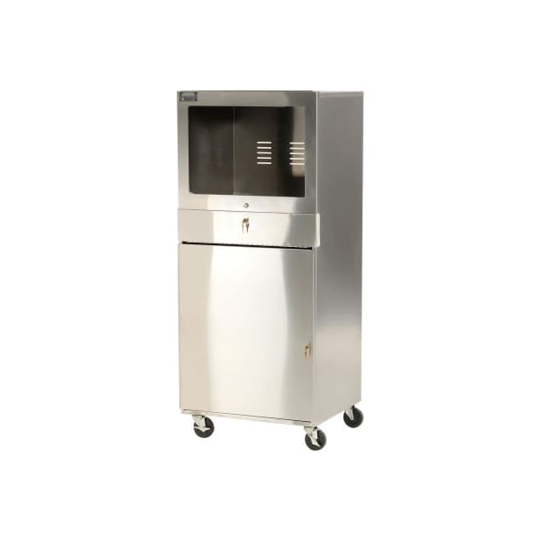 Aero AERO Manufacturing Stainless Steel Mobile Computer Cabinet MPC-2427 - main